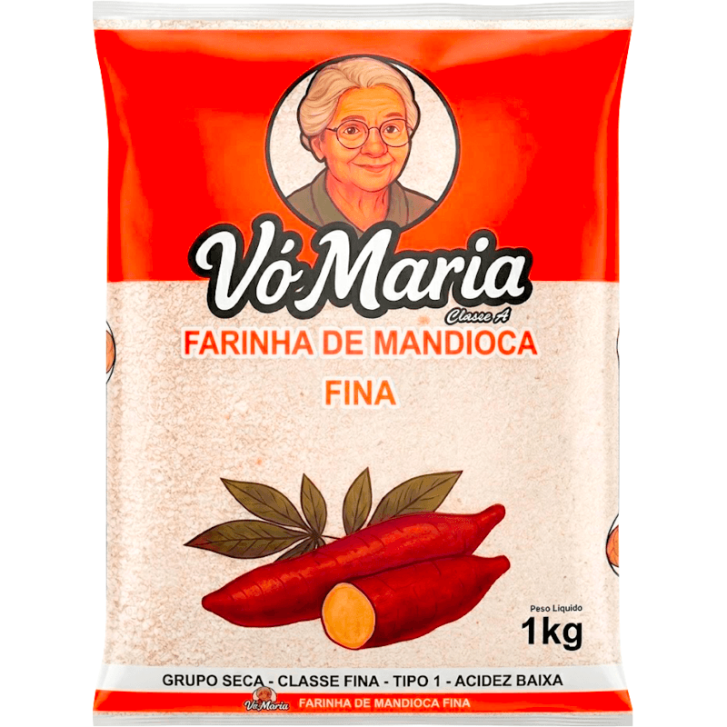 Farinha de Mandioca Vó Maria Fina 1kg